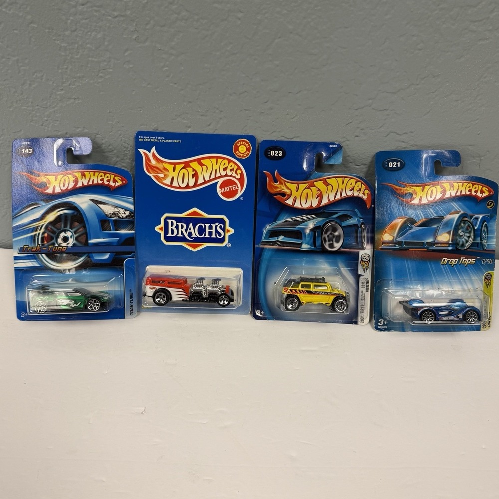 Hot Wheels Bent Cards Still Sealed Lot Of 4 Various Models